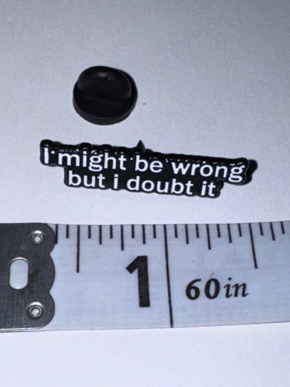 I might be wrong but I doubt it Script Pin Brooch